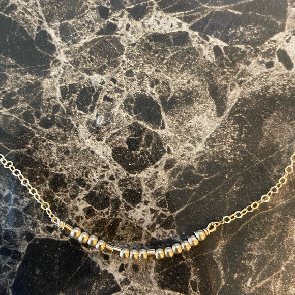 Morse Code ‘badass’ gold necklace - Picture 4 of 5